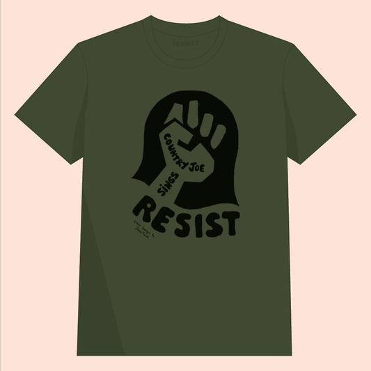 Camiseta de Country Joe. Prenda 100% algodón ecológico con serigrafía