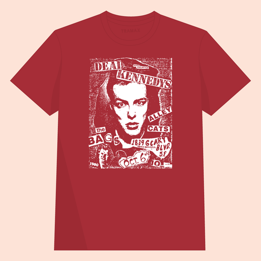 Camiseta de Dead Kennedys. Prenda 100% algodón ecológico con serigrafía