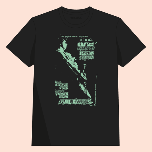Camiseta de MC5. Prenda 100% algodón ecológico con serigrafía