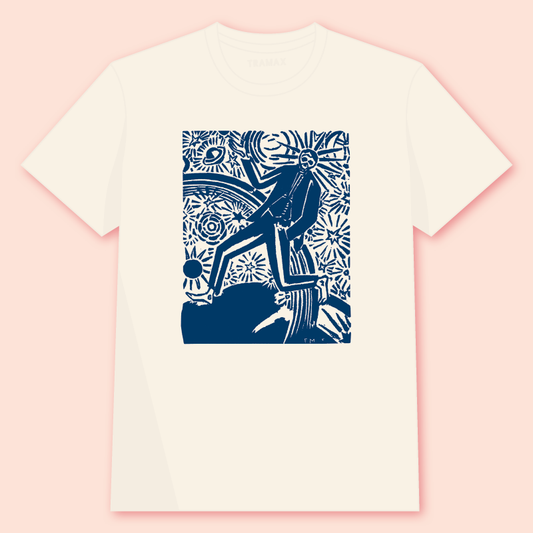 Camiseta de una ilustración de Franz Masereel con serigrafía