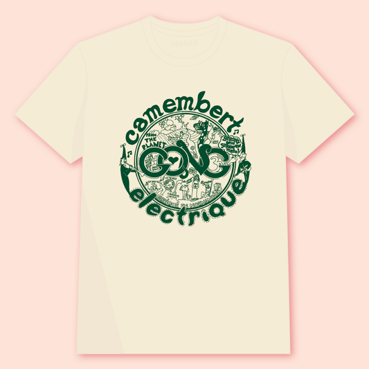 Camiseta de la banda de rock Gong con serigrafía