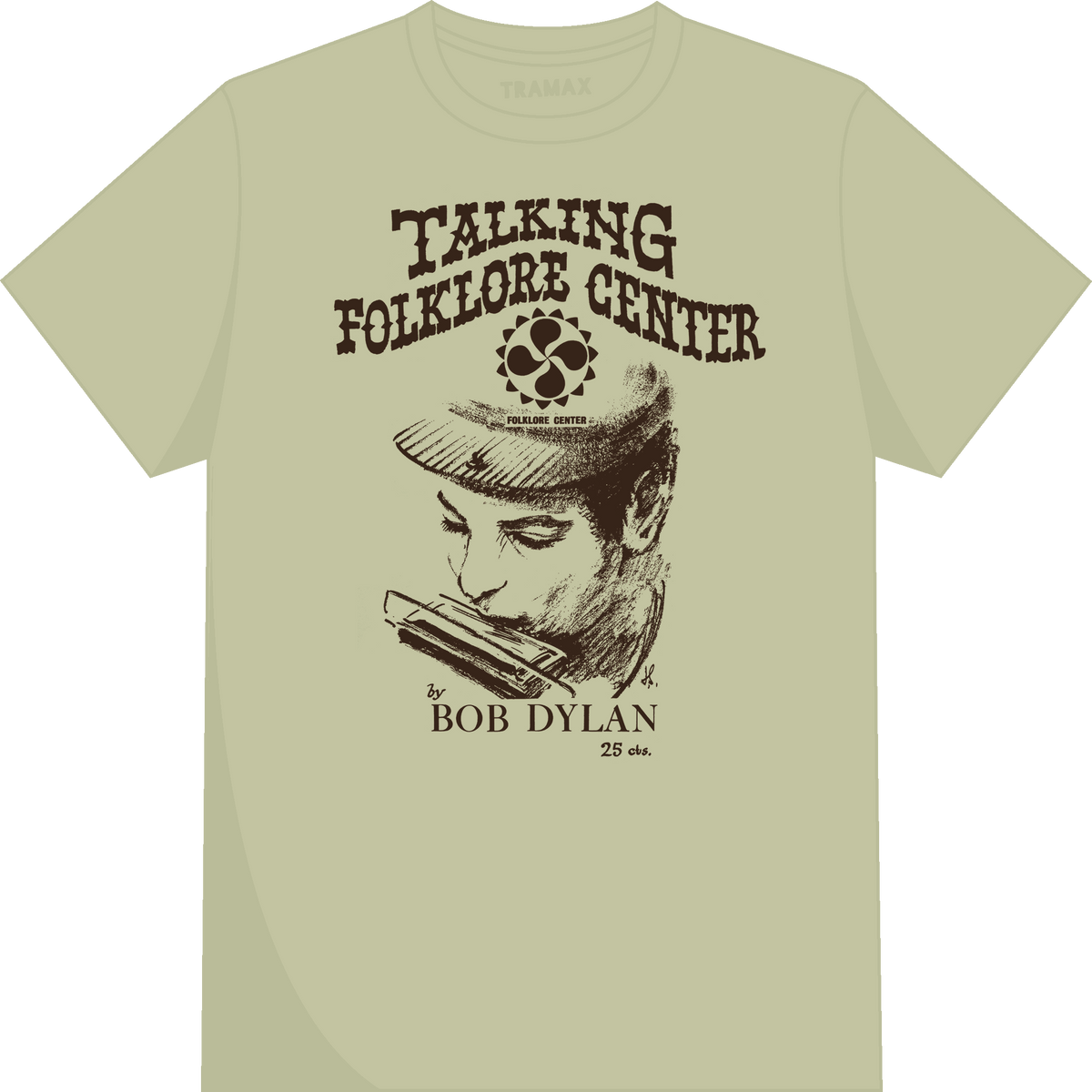 Camiseta de Bob Dylan. Prenda 100% algodón ecológico con serigrafía