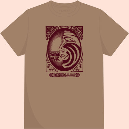 Camiseta de Howlin' Wolf. Prenda 100% algodón ecológico con serigrafía