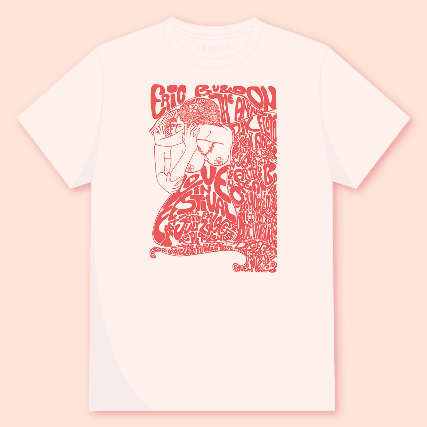 Camiseta Vintage White unisex con diseño de Festival Rock Vintage. 100% algodón orgánico OEKO-TEX®.