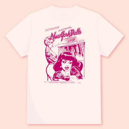 Camiseta Vintage White unisex con diseño de New York Dollsl. 100% algodón orgánico OEKO-TEX®.