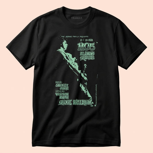 Camiseta Black de la banda MC5 serigrafiada en algodón orgánico GOTS.