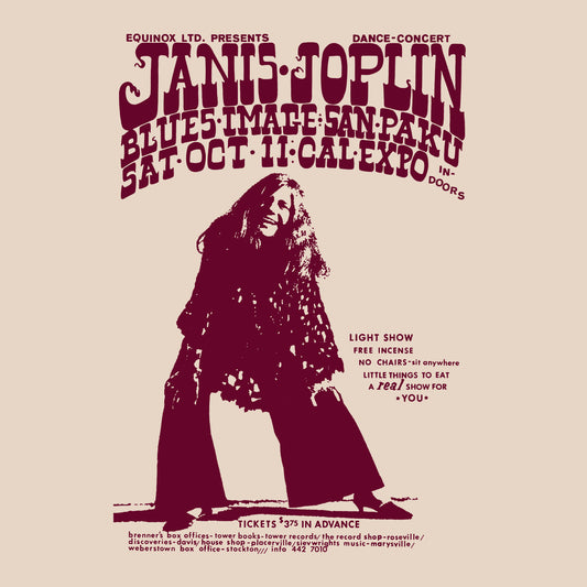 Diseño para camiseta de Janis Joplin