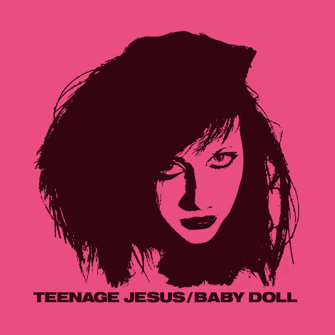 Diseño para camiseta punk rock de la banda Teenage Jesus con Lydia Lunch