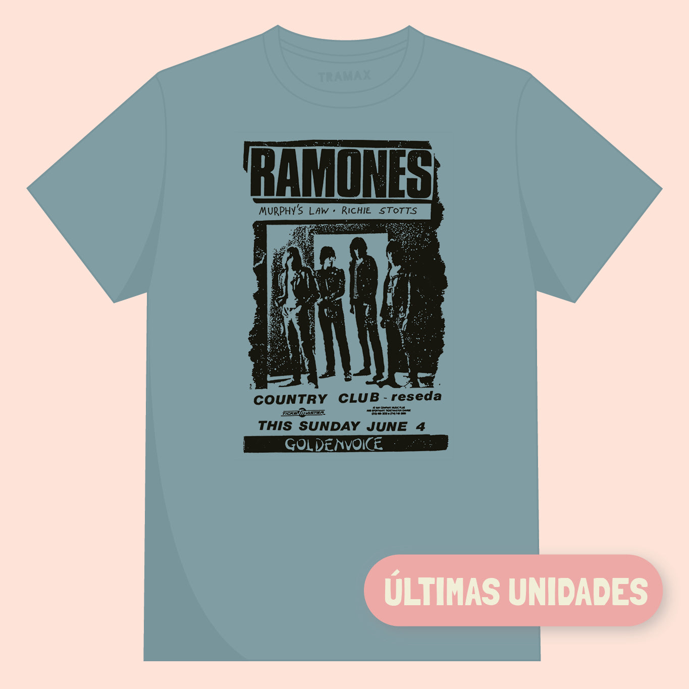 Camiseta Punk Rock de los Ramones