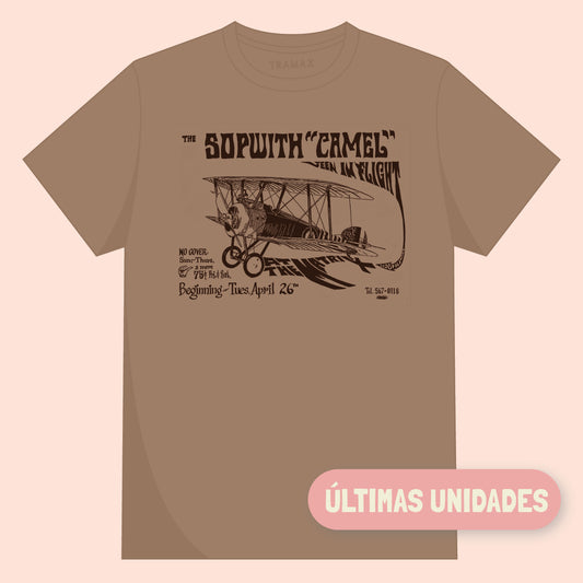 Camiseta rock de la banda Sopwith Camel