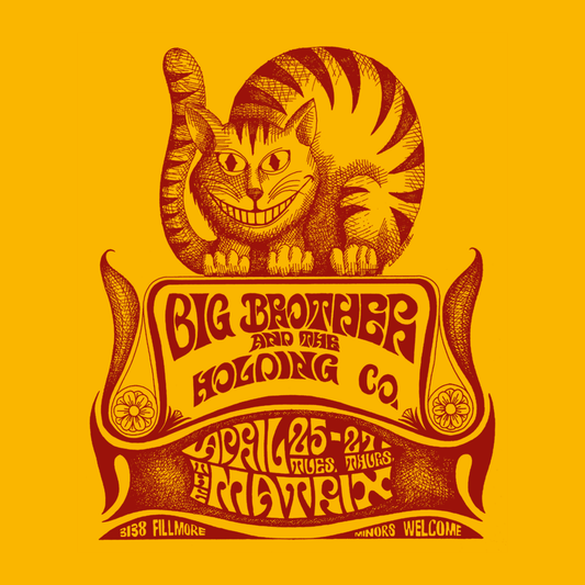 Camiseta de Big Brother & Holding Co. Prenda 100% algodón ecológico con serigrafía