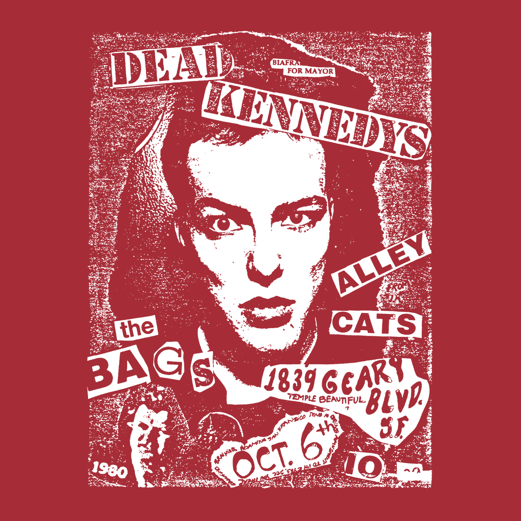 Camiseta de Dead Kennedys. Prenda 100% algodón ecológico con serigrafía