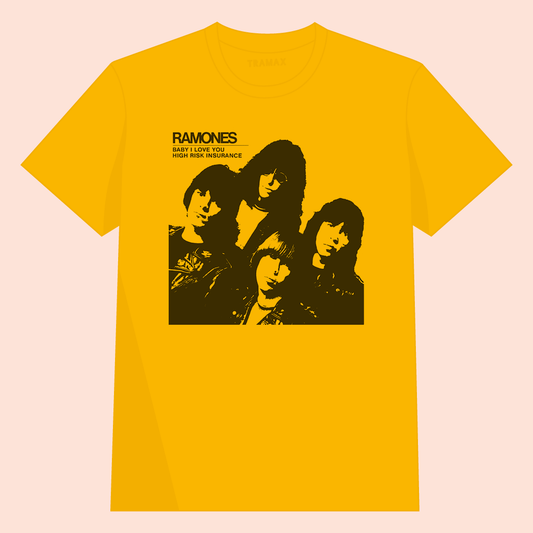 Camiseta de Ramones. Prenda 100% algodón ecológico con serigrafía