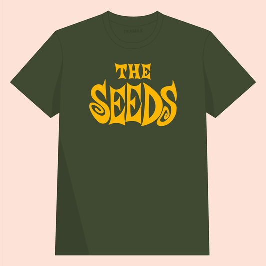 Camiseta de The Seeds. Prenda 100% algodón ecológico con serigrafía