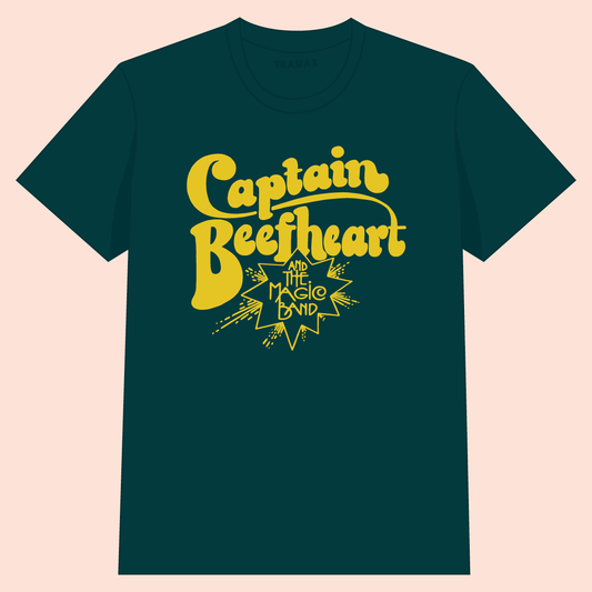 Camiseta de la banda de rock de Captain Beefhearth & The Magic Band con serigrafía