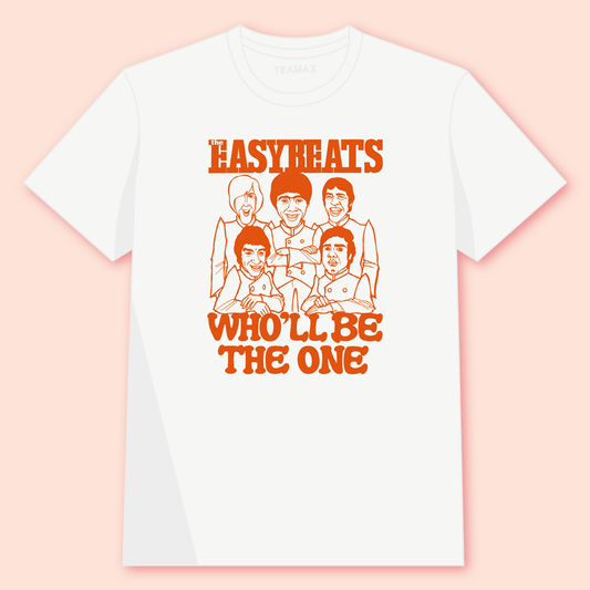 Camiseta de la banda de rock The Easybeats con serigrafía
