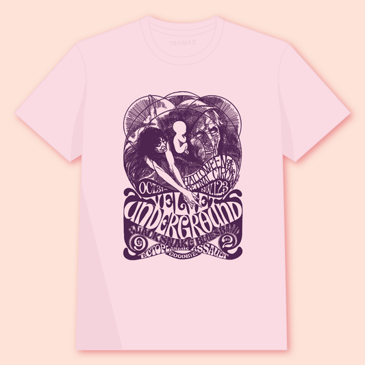 Camiseta de la banda de rock Velvet Underground con serigrafía
